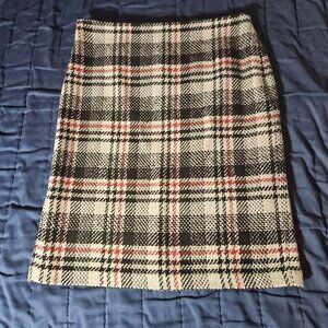PLAID PENCIL SKIRT BY KATE HILL